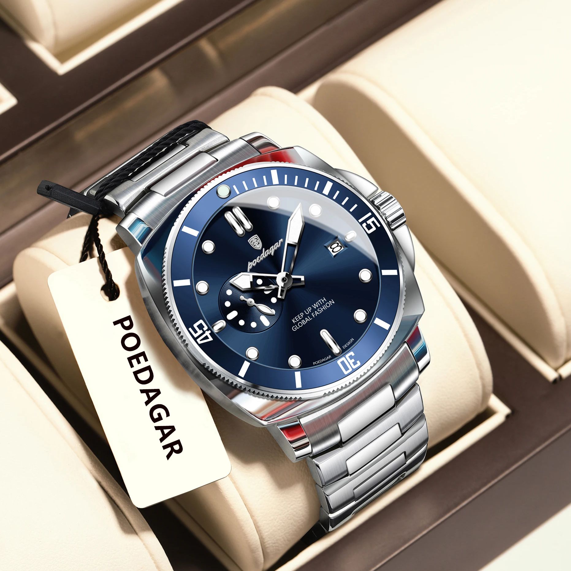 Luxury Watch Longines - POEDAGAR En Moda Lüks İzle Erkekler