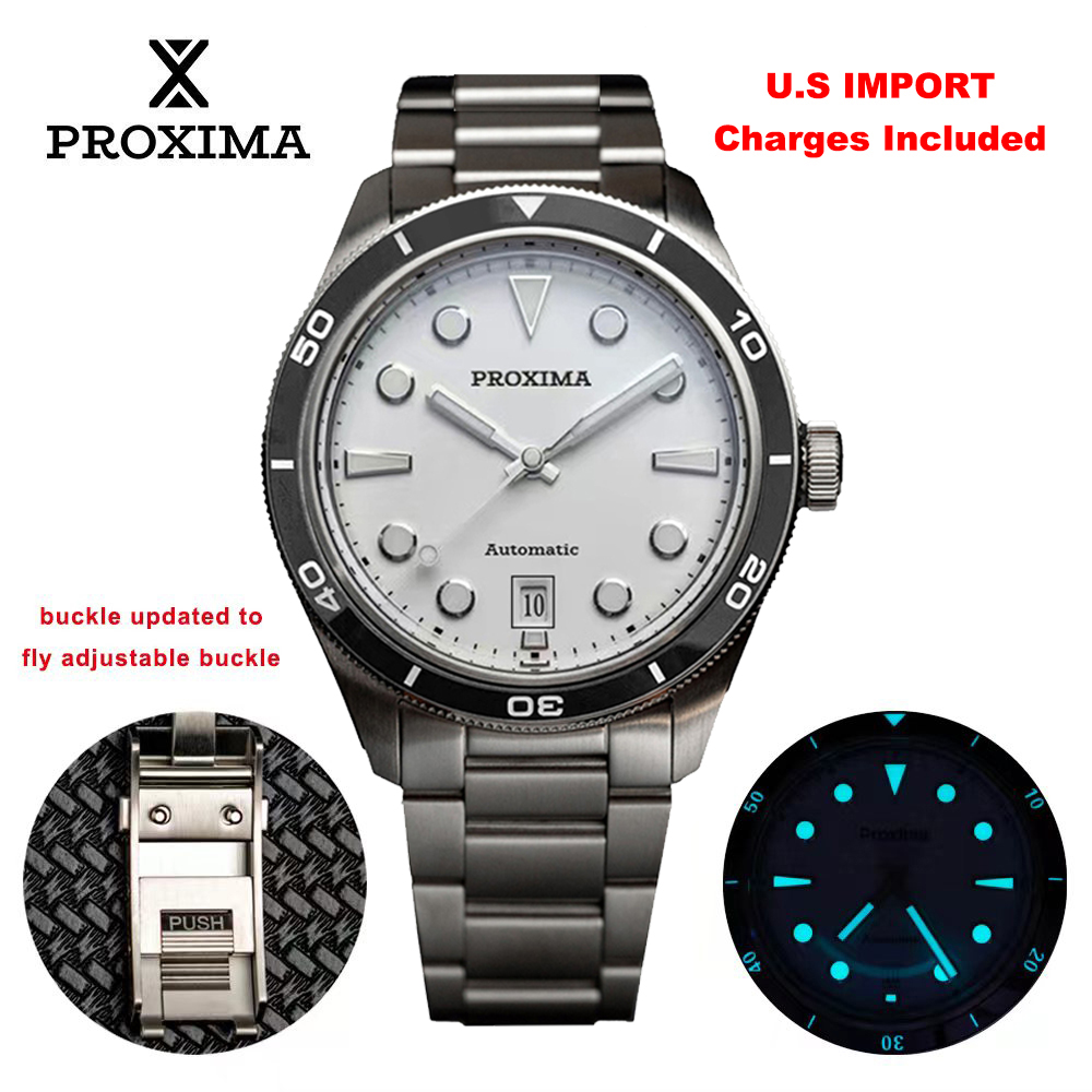 Cloisonne Enamel Dial - Proxima PX1697 39mm Erkek Izle Beyaz