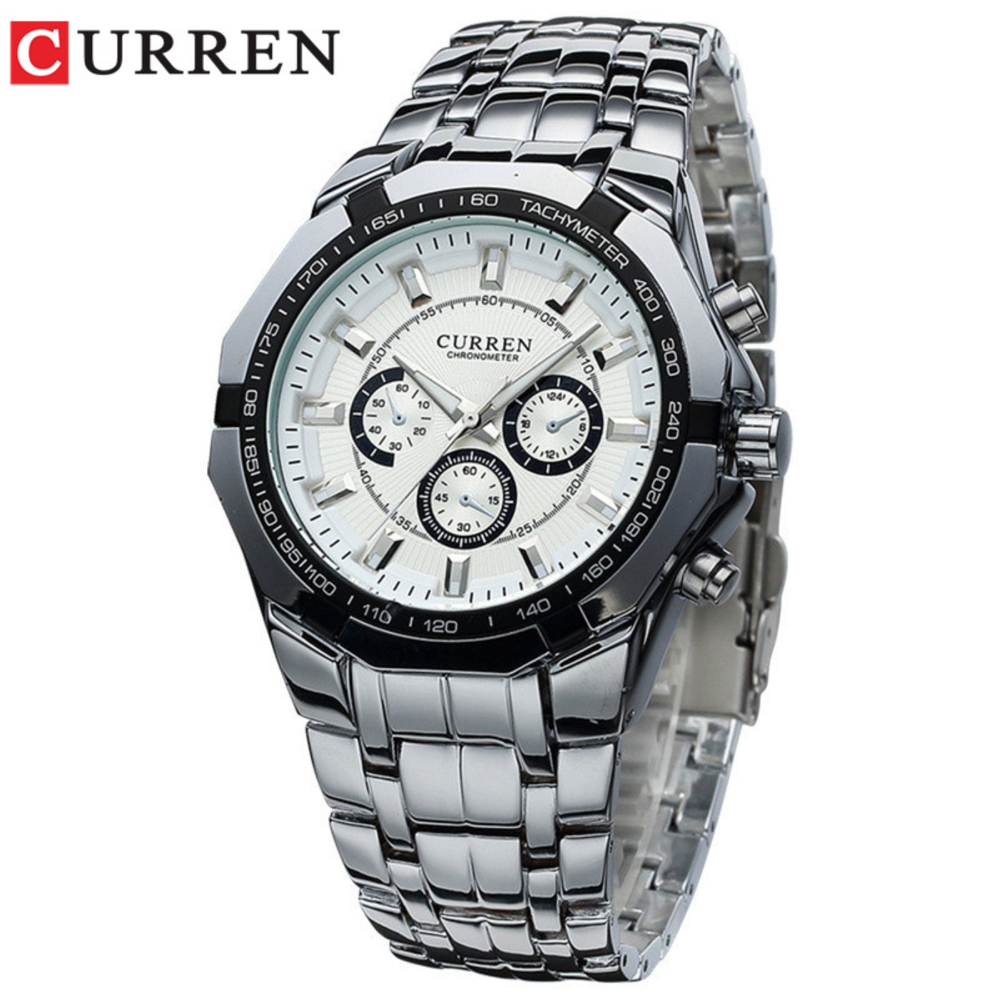 Luxury Watch Logo - CURREN Erkekler Lüks Marka Askeri Spor