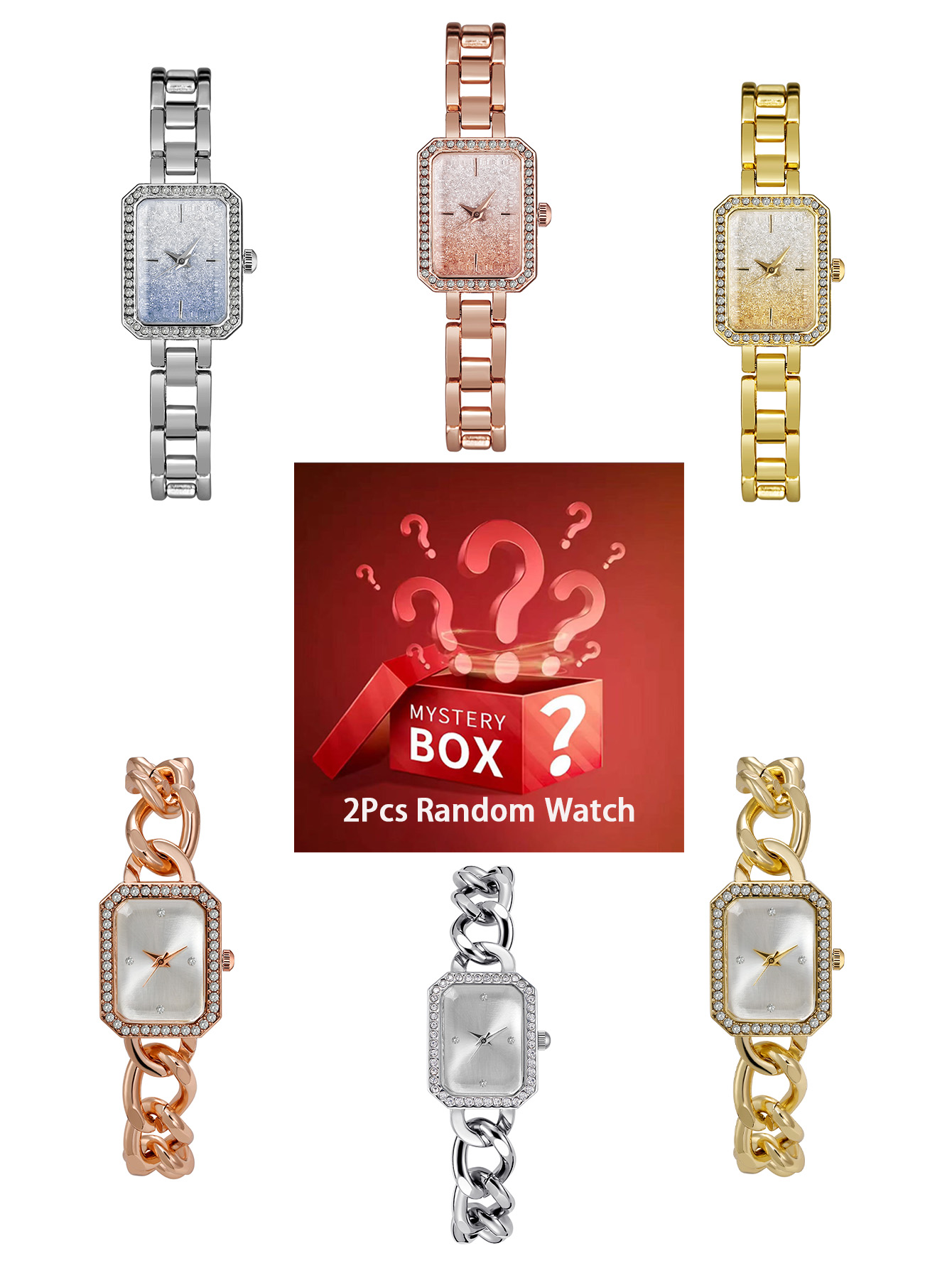 Luxury Watch Box - 2 adet kadın saati gizem kutusu
