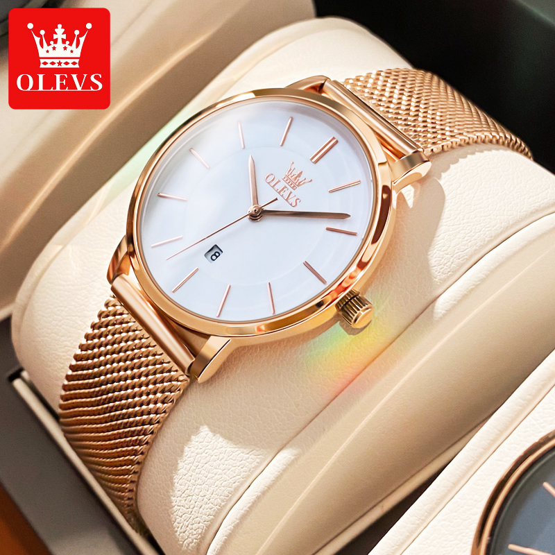 Luxury Watch Kit - OLEVS kadınlar için saatler kuvars su