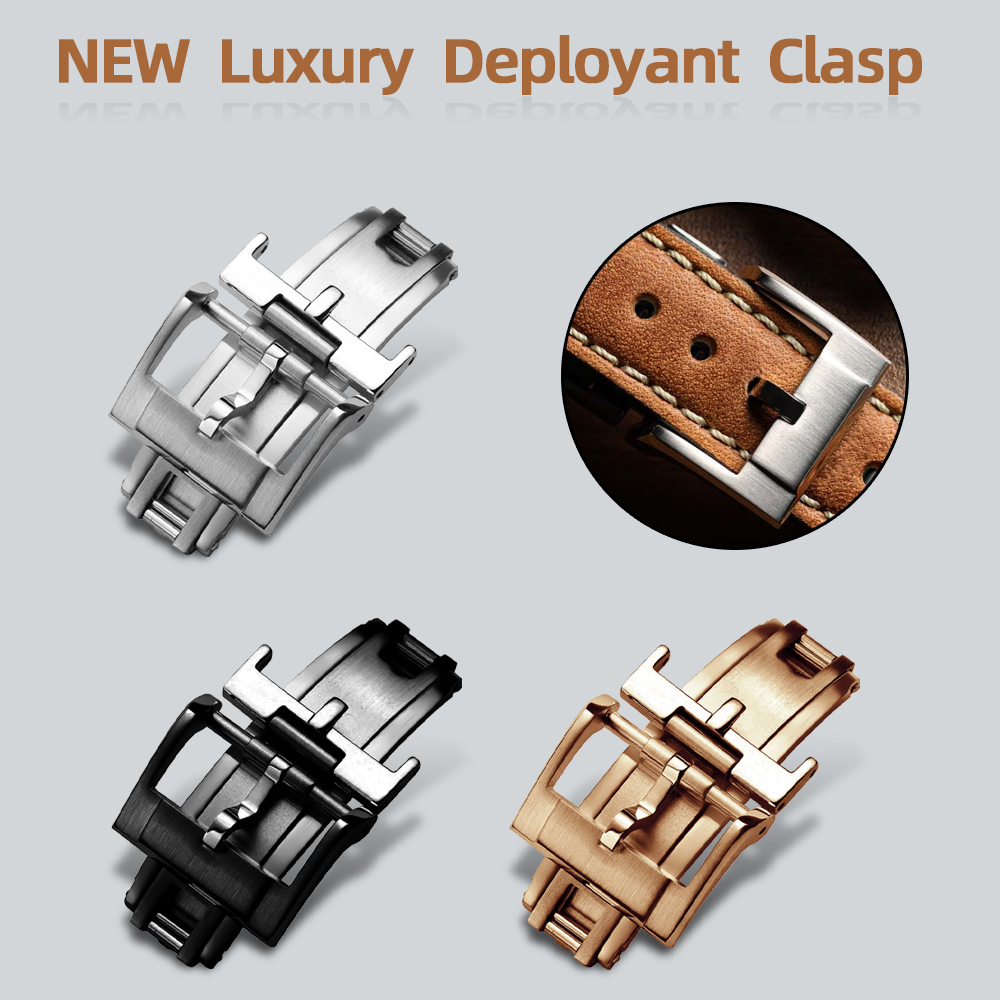 Luxury Watch Strap - YENI Lüks Deployant Toka 16mm 18mm