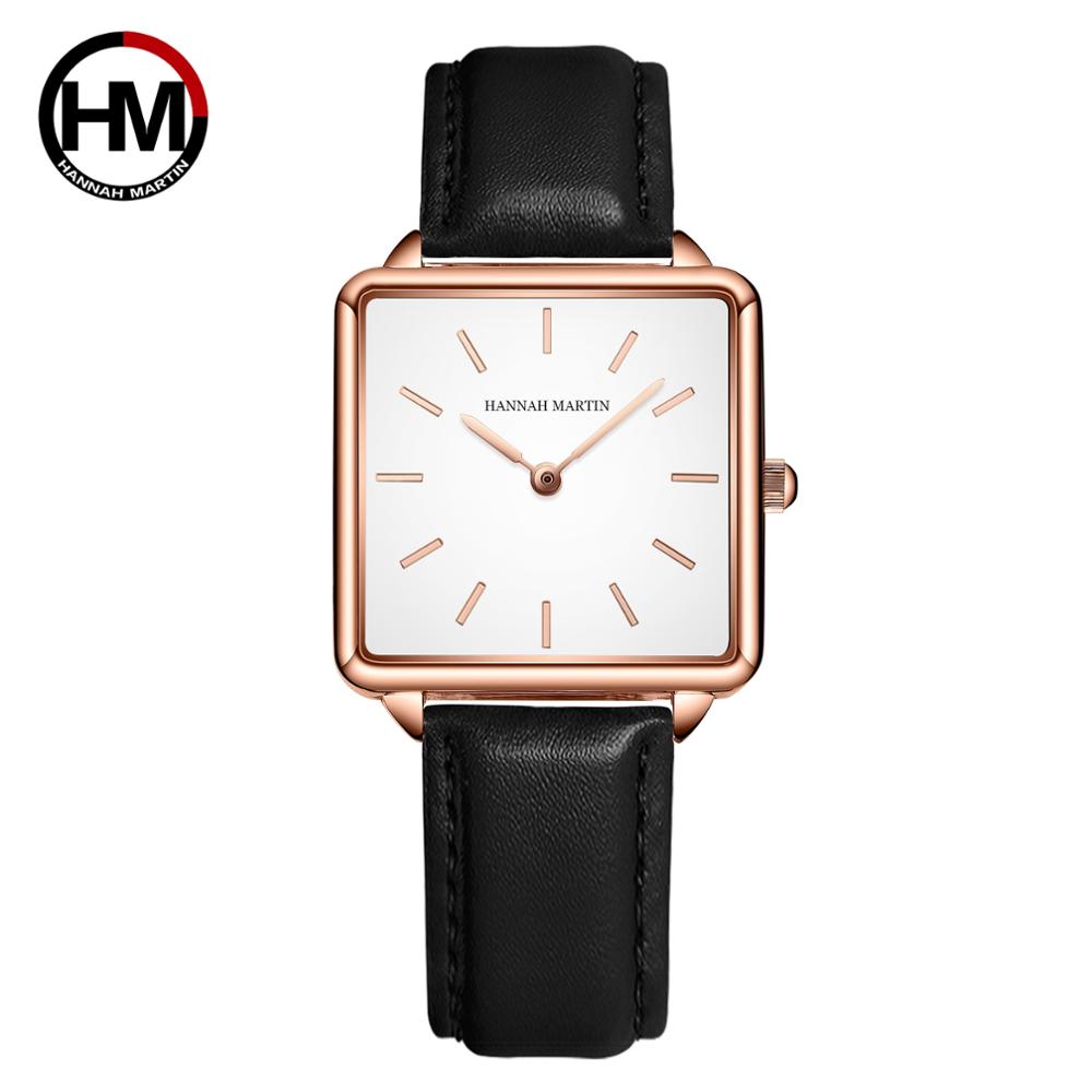 Luxury Watch Brand For Women - Hakiki deri kayış japonya kuvars hareketi