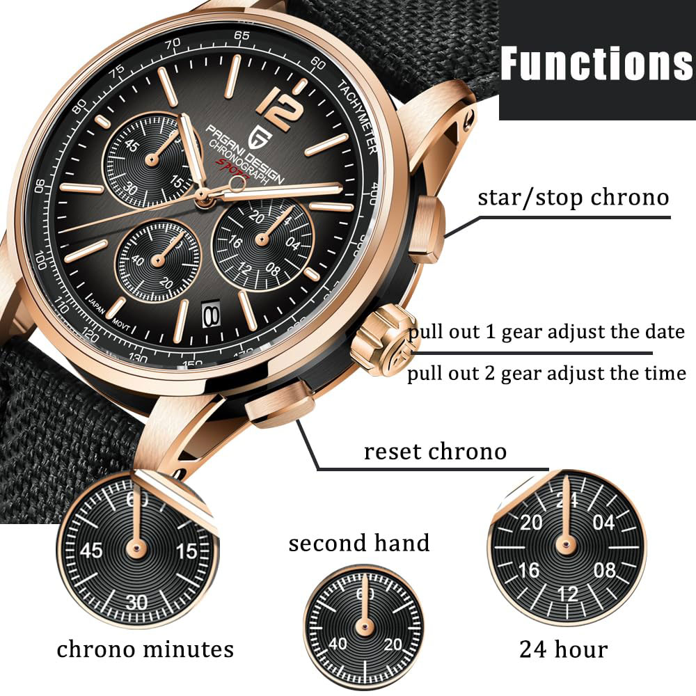 Luxury Watch Logo - PAGANI DESIGN Yeni Erkek Saati 41mm