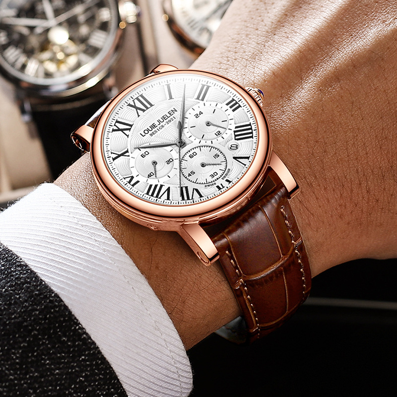 Luxury Watch Longines - Su Geçirmez Premium Kuvars Kol Saati,