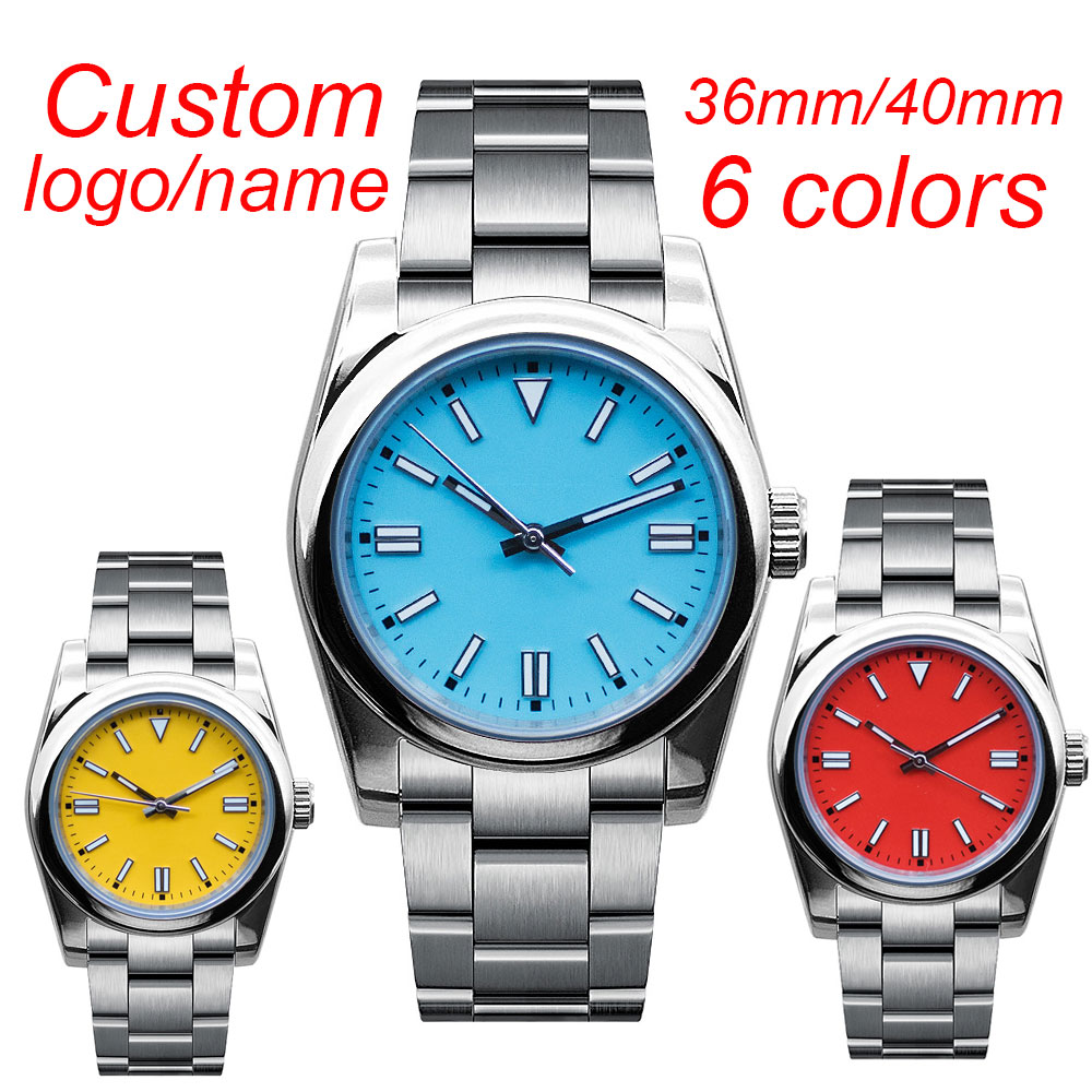Luxury Watch Logo - 36mm/40mm Erkek Saat Steril Kadran NH35