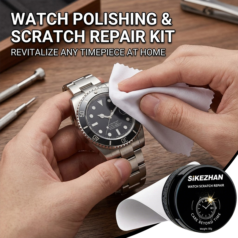 Luxury Watch Cleaning Kit - Paslanmaz Çelik Parlatma ve Cam Parlaklığı