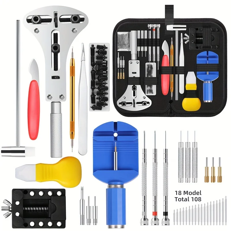 Luxury Watch Cleaning Kit - 147 adet/takım Saatçi Saat Tamir Tamir