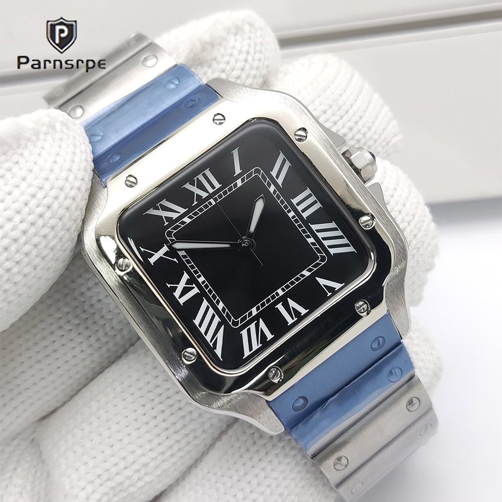 Cartier Watch Tank - Erkek Saatleri Kare Kasa Yeni NH35