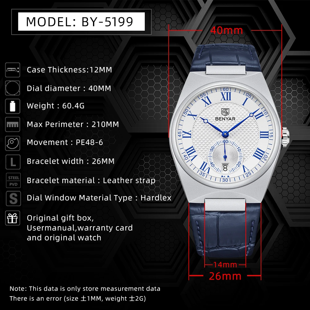 BENYAR İş Adamları Romen Rakam - Luxury Watch Store incelemesi ve fiyatı