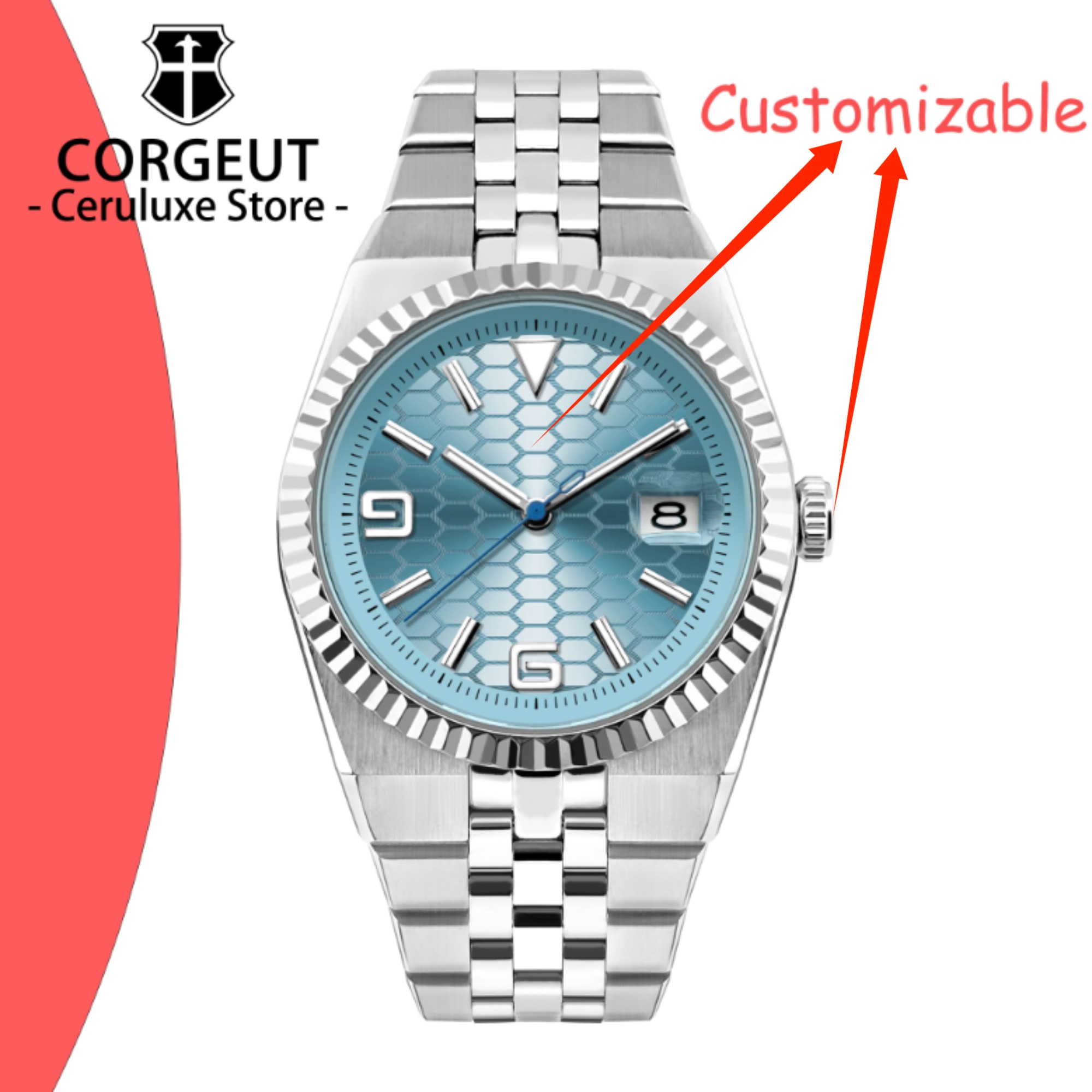 ÖZEL Logo Diy 40mm NH35 Mekani - Luxury Watch Logo incelemesi ve fiyatı