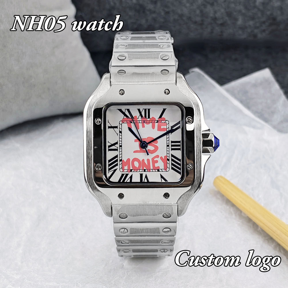 Yeni NH05 Kare Saat Zaman Para - Luxury Watch Logo incelemesi ve fiyatı