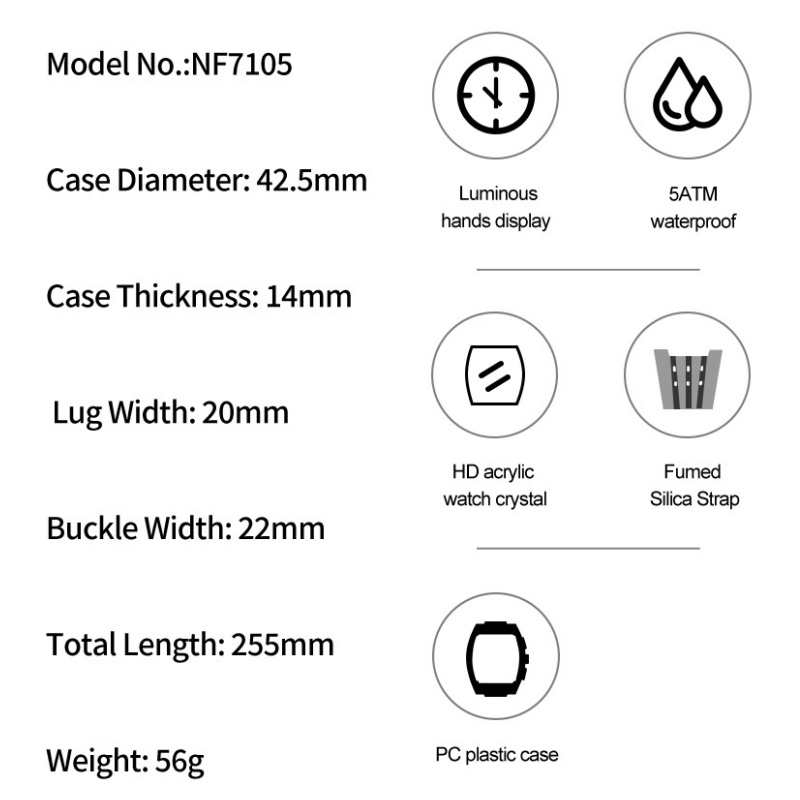 NAVIFORCE erkek saati 5ATM Su  - Luxury Watch Strap incelemesi ve fiyatı