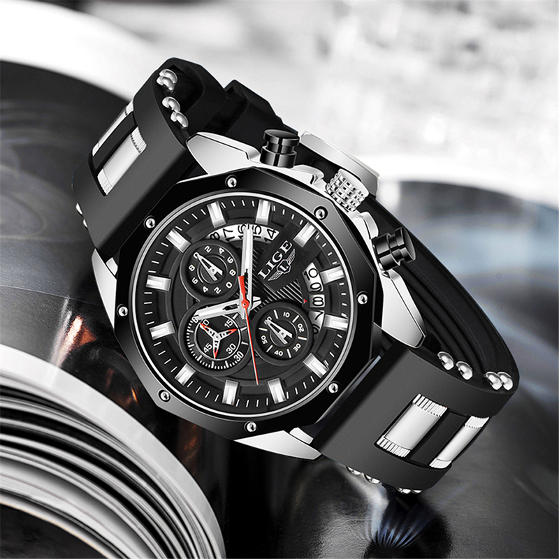 LIGE Moda Açık Kuvars Adam Izl - Luxury Watch Strap incelemesi ve fiyatı