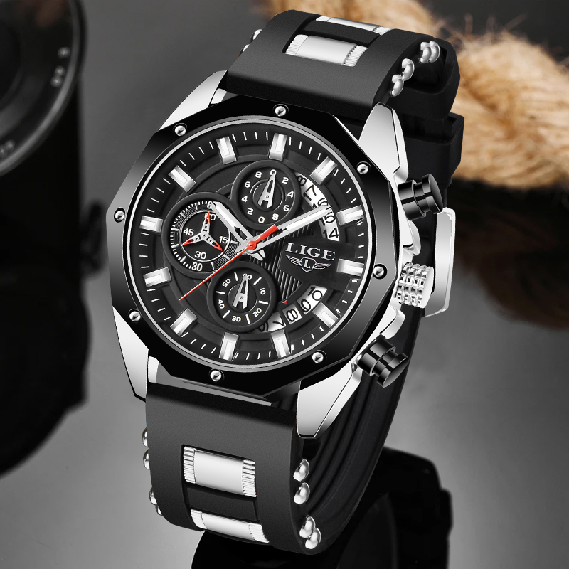 LIGE Moda Açık Kuvars Adam Izl - Luxury Watch Strap incelemesi ve fiyatı