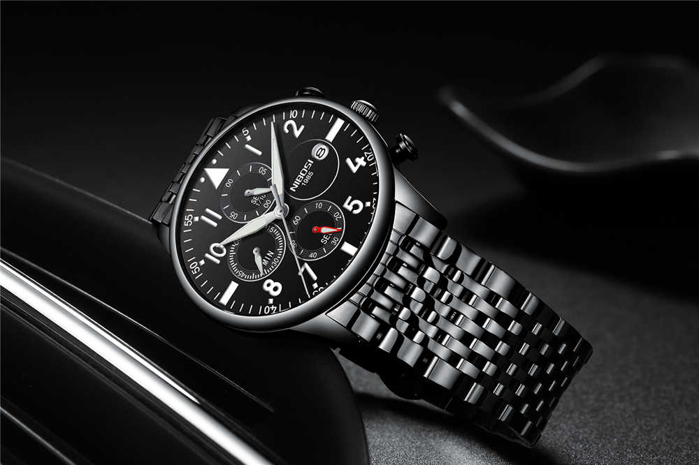 NIBOSI Moda Erkek Saatleri Üst - Luxury Watch Logo incelemesi ve fiyatı