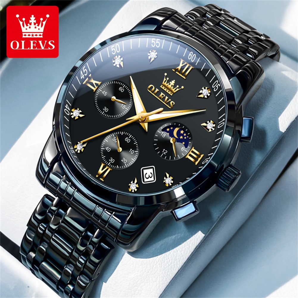 OLEVS Popüler erkek saatleri p - Luxury Watch Logo incelemesi ve fiyatı