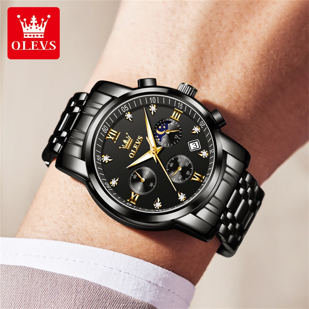 OLEVS Popüler erkek saatleri p - Luxury Watch Logo incelemesi ve fiyatı