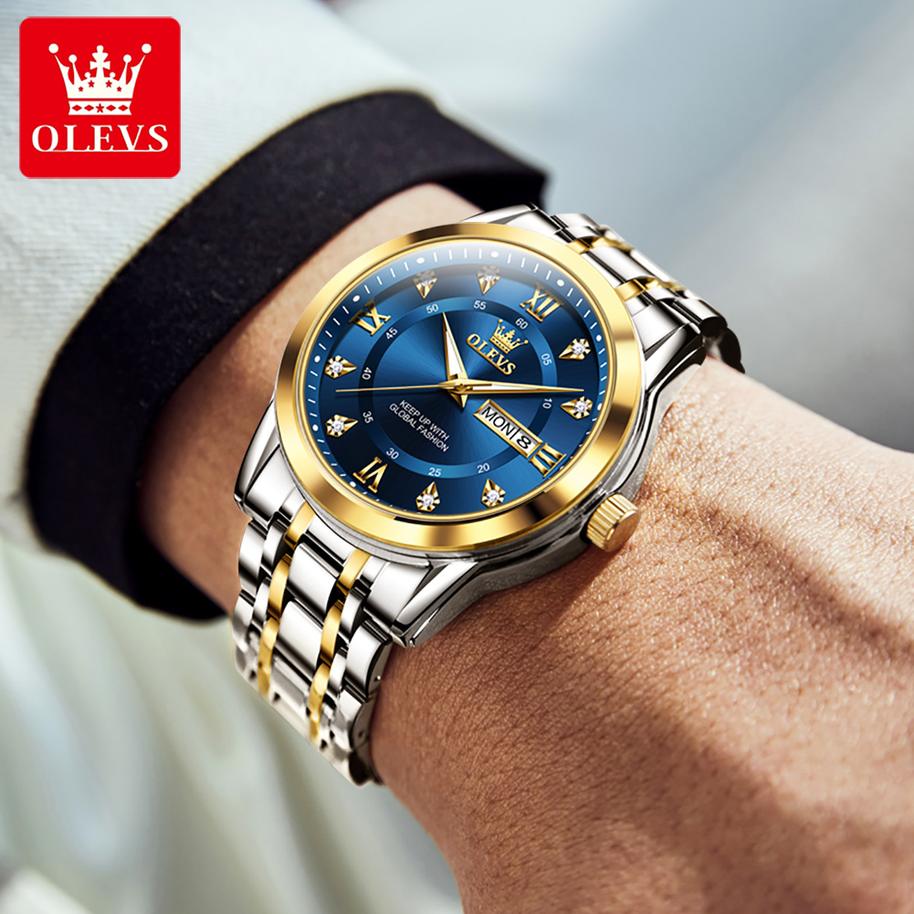 OLEVS Marka Moda erkek saatler - Luxury Watch Logo incelemesi ve fiyatı