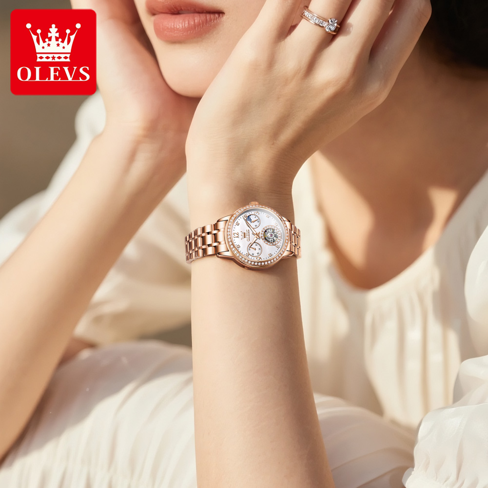 OLEVS kadın saatleri üst marka - Luxury Watch Box incelemesi ve fiyatı