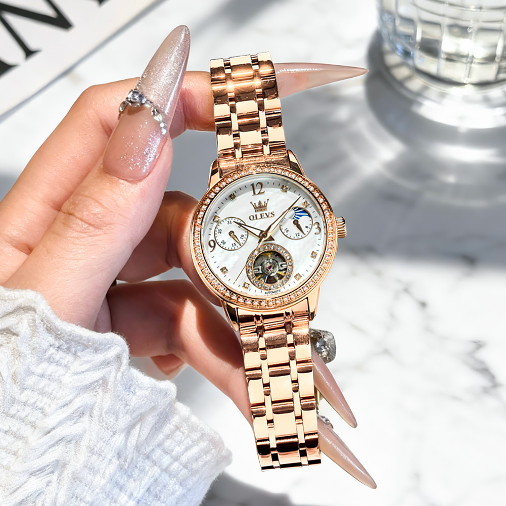OLEVS kadın saatleri üst marka - Luxury Watch Box incelemesi ve fiyatı