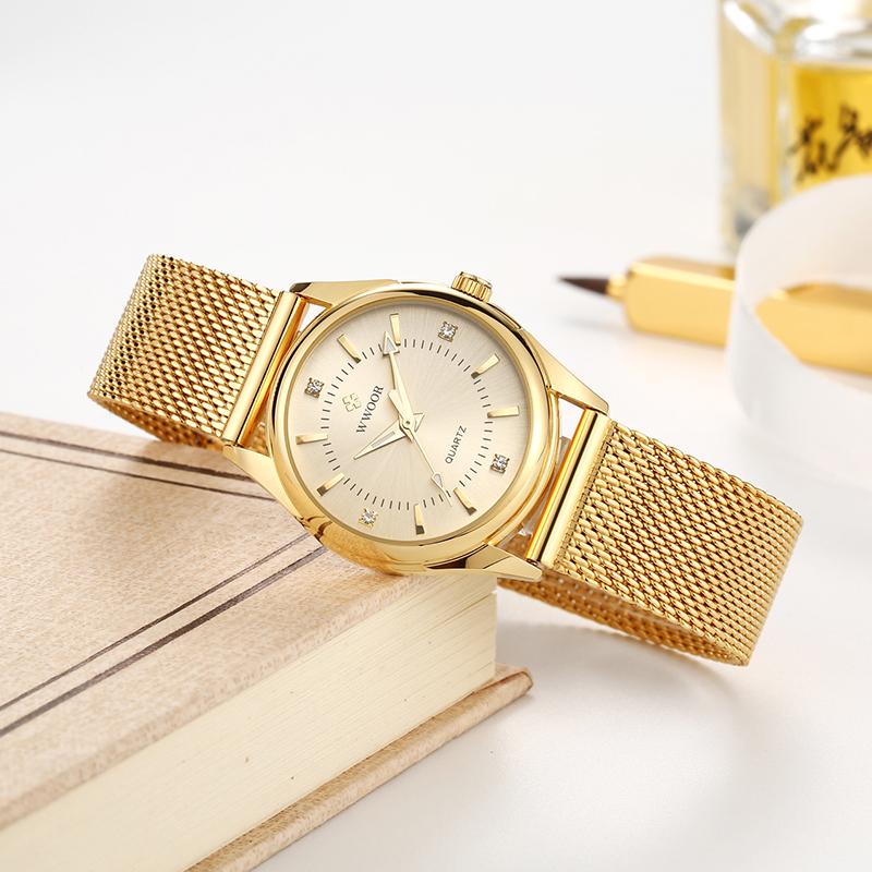 WWOOR Lüks Marka Elbise Altın  - Luxury Watch Brand For Women incelemesi ve fiyatı